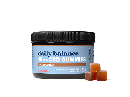 CBD GUMMIES 10MG 60 CT CHERRY MANGO